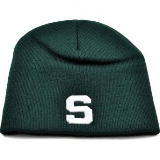NCAA Top of the World Michigan State Spartans Green Easy Does It Knit Beanie Clothing