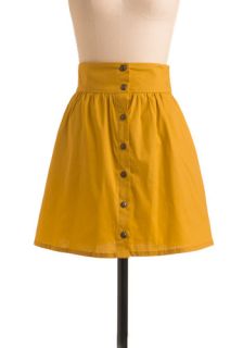 Craving Curry Skirt in Saffron  Mod Retro Vintage Skirts