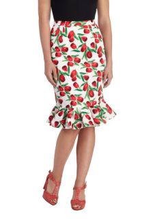 Go for Folk Skirt in Blossoms  Mod Retro Vintage Skirts