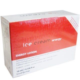 Ice Cream Energy Lotion Intensive Effect for Hair Loss 12 vials by Inebrya  Hair Regrowth Treatments  Beauty