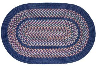 Tapestry Braided Rugs   Sailor Blue 5x8 Oval Braided Rug  