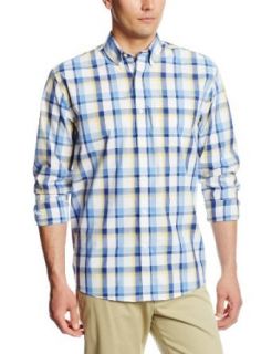 Cutter & Buck Men's Long Sleeve Pierce Plaid Shirt at  Mens Clothing store