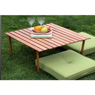 Table in a Bag W2716 Low Wood Portable Table with Carrying Bag, Brown  Folding Patio Tables  Patio, Lawn & Garden