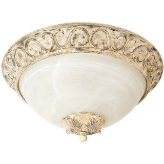 Globe Electric 6120801 16 Inch Flush Mount Ceiling Light Fixture, Light Weathered Patina    