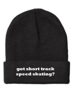 Fastasticdeal Got Short Track Speed Skating Embroidered Beanie Cap Clothing