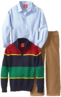 Izod Boys 2 7 Color Block Sweater Set, Peacoat, 3T/3 Clothing