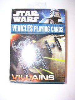 Star Wars Villains Vehicles Playing Cards 