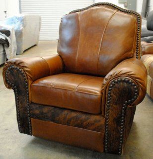 Western Style Recliner  Leather Recliner Cowhide  
