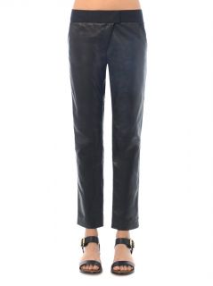 Asymmetric zip leather trousers  Thakoon Addition  MATCHESFA