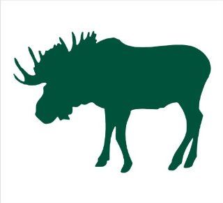 Bull Moose Animal Decal Sticker Laptop, Notebook, Window, Car, Bumper, EtcStickers 5"x3.6""in. in GREEN Exterior Window Sticker with  