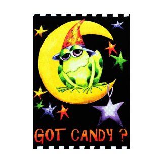 Got Candy? Wizard Frog & Moon Halloween Flag   Small 12.5" x 18" For Garden House Patio Porch School Church Hotel Office Outdoor Banner Decorations, Etc.  Patio, Lawn & Garden