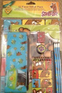 Scooby Doo 11 Piece School Value Pack   Folders, Theme Book, Pencils, Erasers, Etc Toys & Games