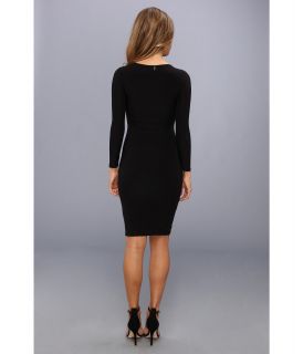 Tbags Los Angeles 3 4 Sleeve Bodycon Dress Black