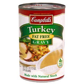 Campbell's Fat Free Turkey Gravy, 10.5 Ounce Cans (Pack of 24)  Grocery & Gourmet Food