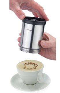 Garnishing / Cocoa Castor for garnishing and decorating cappuccino, cocoa etc.   18/8 stainless steel   Made in Germany Kitchen & Dining