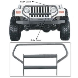 1976 1986 Jeep CJ7 Grille Guard   Olympic 4X4 Products, Direct fit, Rubicon Black, Front