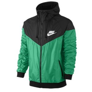 Nike Windrunner Jacket   Mens   Casual   Clothing   Venom Green/Dark Grey/White