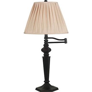 Kenroy Home Chesapeake Swing Arm Table Lamp, Oil Rubbed Bronze Finish