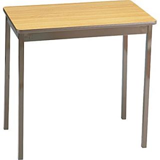 Barricks Utility Table, Oak/Brown, 30H x 30W x 18D