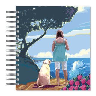 ECOeverywhere Overlook Picture Photo Album, 18 Pages, Holds 72 Photos, 7.75 x 8.75 Inches, Multicolored (PA11679)  Wirebound Notebooks 
