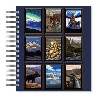 ECOeverywhere Northwest Collage Picture Photo Album, 18 Pages, Holds 72 Photos, 7.75 x 8.75 Inches, Multicolored (PA11921)  Wirebound Notebooks 