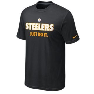 Nike NFL Just Do It T Shirt   Mens   Football   Clothing   Pittsburgh Steelers   Black