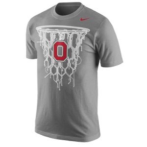 Nike College Tri Blend Net T Shirt   Mens   Basketball   Clothing   Ohio State Buckeyes   Dark Grey Heather