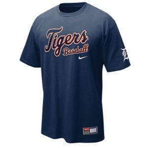 Nike MLB Practice T Shirt   Mens   Baseball   Clothing   Detroit Tigers   Navy