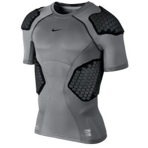 Nike Pro Combat Hyperstrong 4 Pad Top 13   Mens   Football   Clothing   White/Battle Blue