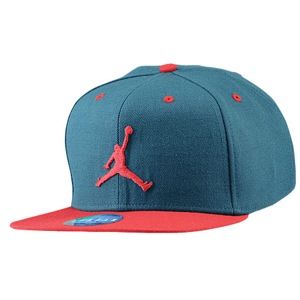 Jordan True Pattern Snapback Cap   Basketball   Accessories   Dark Sea/Gym Red