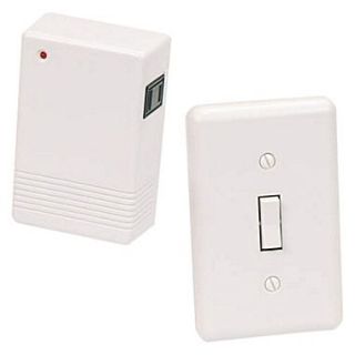 AMERTAC™ RFK100LC Indoor Wireless Wall Mounted Switch and Plug in Receiver Kit