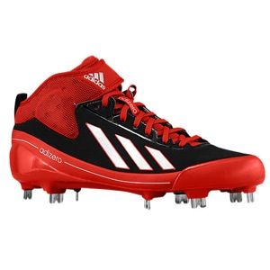 adidas adiZero 5 Tool 2.5   Mens   Baseball   Shoes   Black/Metallic Silver/University Red