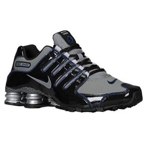 Nike Shox NZ   Mens   Running   Shoes   Black/Metallic Silver/Deep Royal Blue/Cool Grey