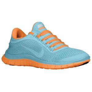 Nike Free 3.0 V5   Womens   Running   Shoes   Glacier Ice/White/Atomic Orange