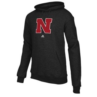 adidas College Versa Logo Hoodie   Mens   Basketball   Clothing   Nebraska Cornhuskers   Black
