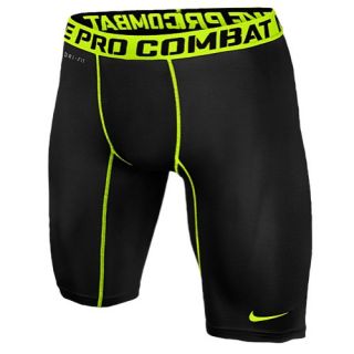 Nike Pro Combat Compression 9 Short 2.0   Mens   Training   Clothing   Black/Volt