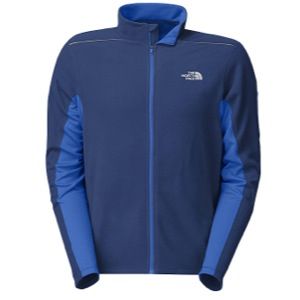The North Face TKA 80 Fleece Full Zip Top   Mens   Running   Clothing   Estate Blue/Nautical Blue
