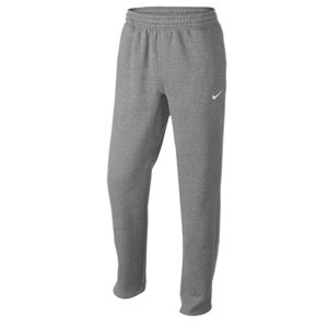 Nike Club Swoosh Open Hem Pants   Mens   Casual   Clothing   Dk Grey Heather/White