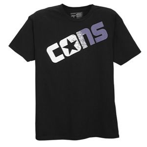 Converse Graphic T Shirt   Mens   Casual   Clothing   Black/White/Purple