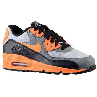 Nike Air Max 90    Boys Grade School   Running   Shoes   Wolf Grey/Black/Cool Grey/Total Orange