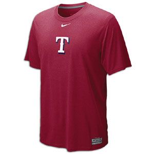 Nike MLB Dri Fit Logo Legend T Shirt   Mens   Baseball   Clothing   Texas Rangers   Red