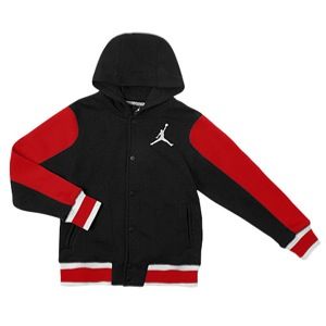 Jordan The Varsity Hoodie 2.0   Boys Grade School   Basketball   Clothing   Black/Gym Red/White