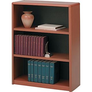 Safco Value Mate 3 Shelf Steel Bookcase, Cherry