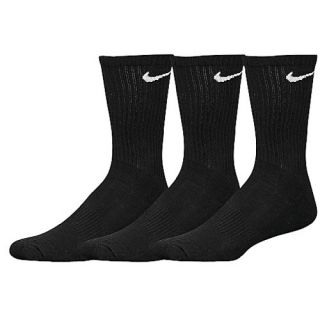 Nike 3 Pk Moisture Management Crew Socks   Training   Accessories   Black/White