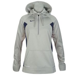 Nike Team Core 1/4 Zip Fleece   Womens   Soccer   Clothing   Grey Heather/Navy