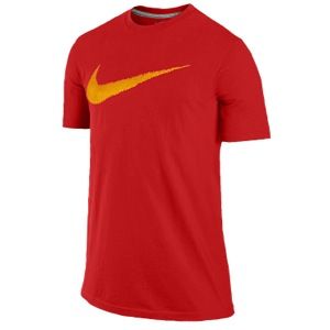 Nike Hangtag Swoosh S/S T Shirt   Mens   Casual   Clothing   Stadium Grey