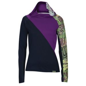 adidas Climacool Aktiv Hooded L/S T Shirt   Womens   Running   Clothing   Night Shade/Tribe Purple