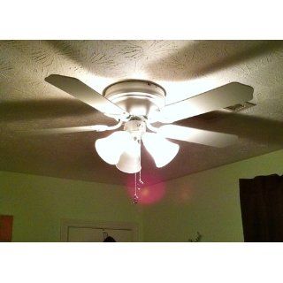 Westinghouse 7861500 Contempra Trio Three Light 42 Inch Five Blade Ceiling Fan, Brushed Nickel with Frosted Glass Shades   Westinghouse Ceiling Fan  