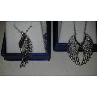 Sterling Silver Angel Feather Wing White Diamond Pendant Necklace (HI, I1 I2, 0.50 carat) Diamond Delight Jewelry
