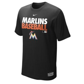 Nike MLB Dri Fit Graphic T Shirt   Mens   Baseball   Clothing   Miami Marlins   Black